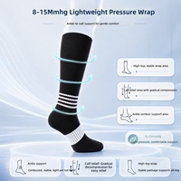 Chaussettes de compression pour femmes en fibre de bambou, antibactériennes, absorbant la transpiration, à séchage rapide, pour la course à pied, e-commerce transfrontalier