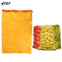 Groothandel Hoge Kwaliteit 60*100Cm 25Kg 30Kg 50Kg Pp Buisvormige Netzak Voor Ui Aardappel Groente En Fruit