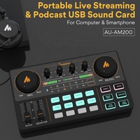 MAONOCASTER Table de Mixage Audio Nouvelle 4 Canaux Son USB Console de Mixage Audio Numérique Prise en Charge Mixage Multi-Canaux Cartes Son Podcast