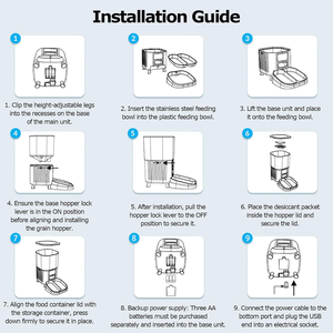 Distributeur automatique de nourriture pour chats et chiens 4,5 L, tout-en-un, 2 gamelles, télécommande via application - Product Image 4