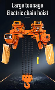 Palans <span class=keywords><strong>électrique</strong></span>s à chaîne à haute charge certifiés CE avec chaîne antidérapante pour chantier de construction, levage lourd, remise en gros - Product Image 2