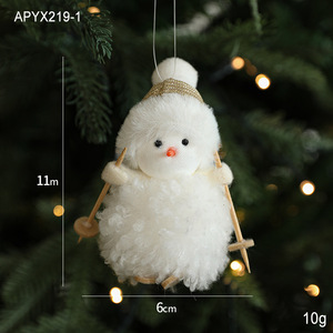 Hot-Selling New White Plush Doll Toy Cute Christmas <b>Tree</b> Hanging Decoration Ornament for Festive Decorations - Product Image 6