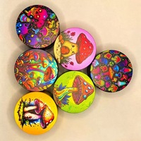 Meilleure vente transfrontalière : Grinder à tabac en alliage de zinc à quatre couches, 63MM 50MM 40MM, imprimé UV, motifs variés, vente en gros