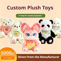 Peluches personnalisées avec logo, fabricant de jouets en peluche, fabricant de poupées mascotte douces et rembourrées, conception de prototypes, animaux unisexes, 100 pièces