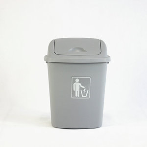 Fournisseur direct d'usine de poubelles à couvercle basculant en plastique PP vierge de 30 L pour l'élimination et le nettoyage des déchets ménagers et de cuisine. - Product Image 2