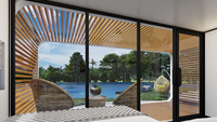 Prix bon marché Préfabriqué Luxe Fashion Garden Pod Maisons modulaires en conteneur Cabine Apple avec terrasse