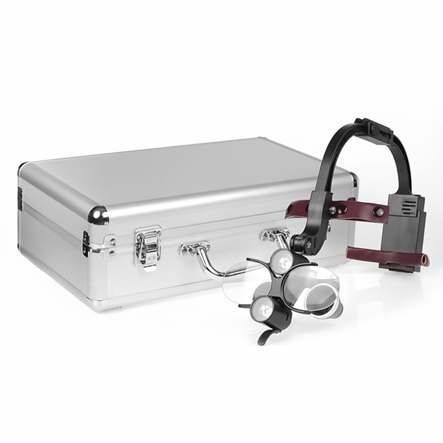 Dental Loupes LED Headlight Binocular Loupes 2.5X/3.5X Headband Ajustable Dentist Surgical Headlamp Dentistry Surgery Magnifier