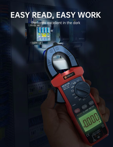 Multímetro Digital de Garra XEAST XE-2610E True RMS AC/DC com Medição de Tensão de Início, NCV, Temperatura e Capacitância, Suporte OEM Personalizado e Teste de Continuidade - Product Image 6