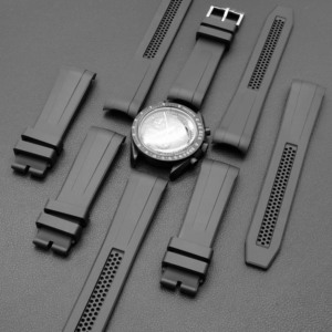 Correa de Reloj de Caucho de Alta Calidad de 20 mm con Extremos Curvos para Omega X <span class=keywords><strong>Swatch</strong></span> <span class=keywords><strong>Moonswatch</strong></span> - Product Image 4