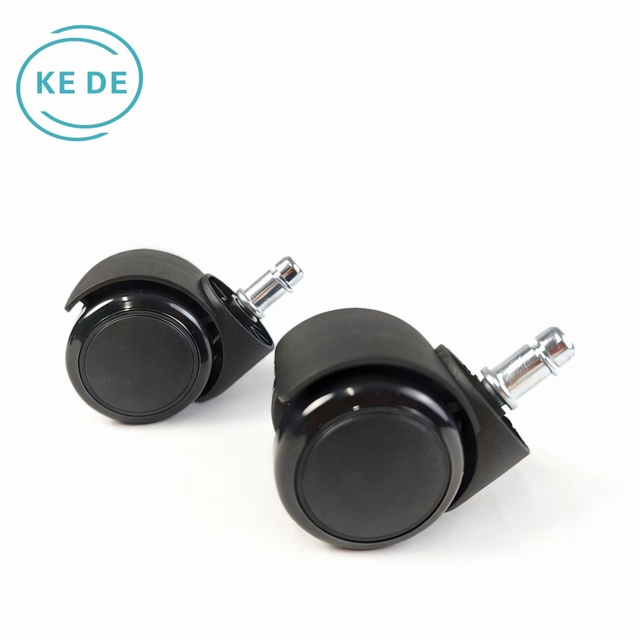 50MM Universal Contemporary Computer Chair Spare Caster Wheel PU + Nylon Material 360 Rolling Castor Hospital School Use