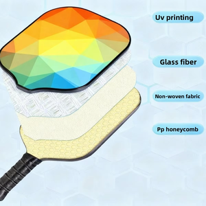 Raquette <span class=keywords><strong>de</strong></span> pickleball professionnelle multicolore en fibre <span class=keywords><strong>de</strong></span> verre avec technologie <span class=keywords><strong>de</strong></span> contrôle <span class=keywords><strong>de</strong></span> la rotation pour l'entraînement des adultes - Product Image 3