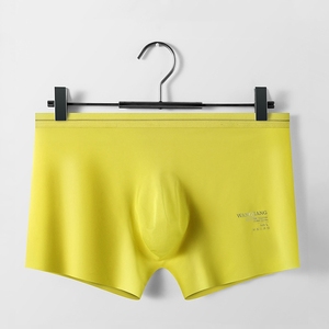 Ropa interior <span class=keywords><strong>de</strong></span> seda helada para hombre Naked Feeling, ropa interior <span class=keywords><strong>de</strong></span> secado rápido <span class=keywords><strong>de</strong></span> cintura baja para hombre, ropa interior transpirable convexa en U para hombre, venta al por mayor - Product Image 4