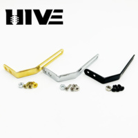 Support de Pickguard HIVE LP pour Guitare, Support de Protection en Métal à 2 Courbes pour Guitare Électrique Les Paul avec Vis et Écrous
