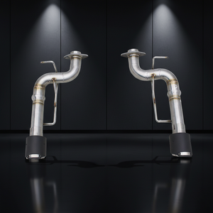 Scarico Posteriore in Acciaio Inox per <span class=keywords><strong>Aston</strong></span> Martin <span class=keywords><strong>DB9</strong></span> V12 6.0L 2004-2017, Sistema di Scarico Sportivo da Corsa con Suono Aggressivo - Product Image 1