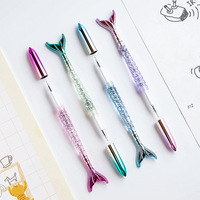 Stylo neutre créatif et coloré avec placage laser, stylo signature rose, stylo à bille cœur de fille