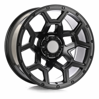 Jantes de voiture HC multi-rayons noir mat design Overland 17x9.5 20x9.5 à déport profond tout-terrain pour Ford Ranger Raptor Toyota Tacoma
