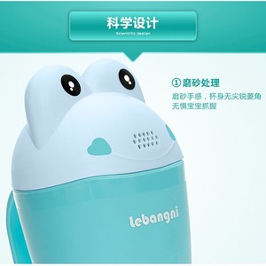 Lebonni Gobelet de shampooing pour bébé 500 ml avec pulvérisateur et couvercle pour le bain des nouveau-nés - Product Image 5