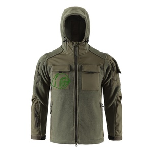 Ensemble de vêtements de travail d'extérieur unisexe haut de gamme personnalisable en polaire, cardigan à capuche chaud, <span class=keywords><strong>pantalon</strong></span> à genoux renforcés pour les activités de plein air - Product Image 1