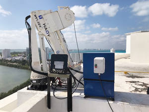 Mini grue électrique de camionnette <span class=keywords><strong>1</strong></span>.3 <span class=keywords><strong>t</strong></span> avec flèche hydraulique comportant la boîte de vitesses et la pompe de composants de noyau - Product Image 3