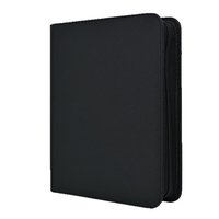 MINIBOOK Pockets Leather RTS PU Leather Trading Toploader Binder Album, 12 Pockets Premium Top Loader Card Binder
