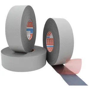 Tesa-Rodillo adhesivo de goma y tela recubierta de silicona Tesa 4863, cinta de bobinado antideslizante con superficie en relieve