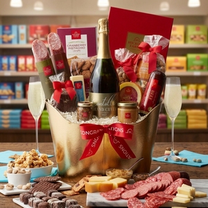 Canasta de Regalo de Cuero de Lujo de Alta Gama/Canasta de Exhibición de Regalos para Año Nuevo, <span class=keywords><strong>Navidad</strong></span>, Regalos de Apreciación para Empleados - Product Image 1