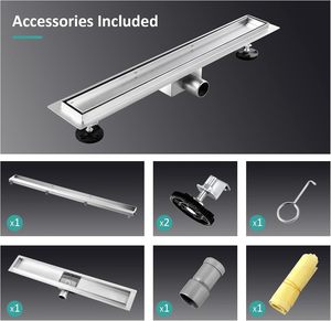 Hiện Đại Chiếu Sáng Tuyến Tính Vòi Hoa Sen Xả Thép Không Gỉ Vô Hình Sàn Xả Chèn Mùi Dừng Tóc Lọc Cho Khách Sạn Tắm - Product Image 6