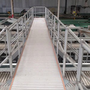 Custom Aluminum Alloy Industrial Work <b>Platform</b> With Handrails And Stairs For Maintenance 6063 Material Above 1000kg Load - Product Image 2
