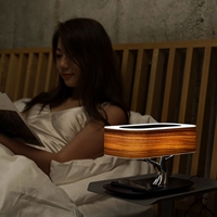 Dorui Maison Intelligente LED Lampe De Chevet Chargeur Sans Fil BT Haut-Parleur Mode Veille Lampe De Nuit