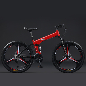Vélo de montagne portable de <span class=keywords><strong>taille</strong></span> de roue de 26 <span class=keywords><strong>pouces</strong></span> de haute qualité 21 24 <span class=keywords><strong>27</strong></span> vitesses vélo vtt vélo pliant en acier pour adultes - Product Image 3