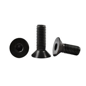 304 Stainless Steel Black Flat Head <b>Socket</b> Cap <b>Screws</b> Metric M2 M8 Standard Thread - Product Image 1