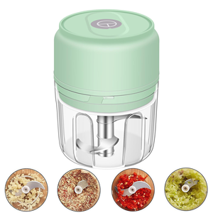 Portable Mini USB Charging Electric Meat Grinder Cheap Rechargeable <b>Vegetable</b> Garlic Masher Blender Food <b>Chopper</b> Made Plastic - Product Image 1