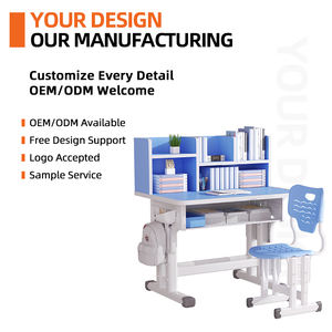 Packs de bureaux d'étude pour étudiants, faciles à assembler, OEM/ODM, configuration complète pour l'école à domicile, mobilier de bureau scolaire durable - Product Image 1