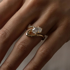 Anillo Ajustable <span class=keywords><strong>de</strong></span> Plata <span class=keywords><strong>de</strong></span> Ley 925 con Circonitas, Diseño Geométrico <span class=keywords><strong>de</strong></span> Estrella, Estilo Lujoso y Ligero AR014, para Mujeres y Niñas, Uso Diario - Product Image 5