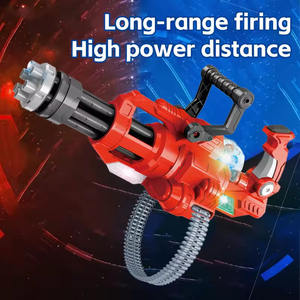 Pistola de juguete para niños Simulación de engranaje eléctrico Gatling con luz, música, mango de vibración intermitente Pistola de balas Juguete eléctrico - Product Image 3