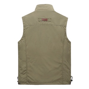 Usine personnalisée décontracté automne couleur unie pêche vestes <span class=keywords><strong>sans</strong></span> manches <span class=keywords><strong>de</strong></span> haute qualité séchage rapide Anti-boulochage polyester unisexe - Product Image 2