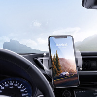 Support de téléphone pour voiture Lamicall C2, installation facile, fixation sur grille d'aération, rotation à 360°, support mains libres pour smartphone, GPS, accessoires essentiels