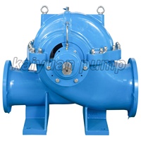 Pompe à eau centrifuge à double aspiration à étage unique à installation sèche