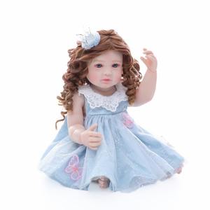 Yeezwood Nouvelles poupées 55 cm Poupée bébé reborn en silicone pleine longueur Jouet réaliste Bébé nouveau-né en silicone souple Poupée reborn pour fille - Product Image 1