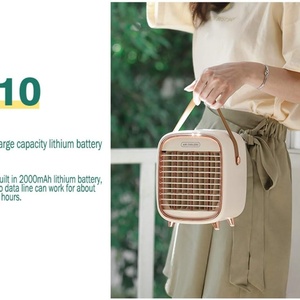 Portable 3-Speed Air Cooler with Water <b>Humidify</b> Feature Quiet Cooling Fan for Outdoor Camping RV Use Handheld Desk Battery - Product Image 5