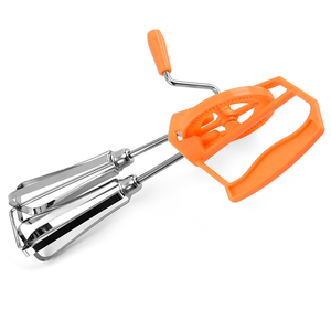 Fouet manuel rotatif en acier inoxydable pour cuisine, idéal pour mélanger, battre et remuer (vente en gros) - Product Image 2