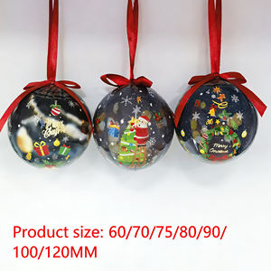 Breloque Père Noël en boule noire personnalisable - Ornement de Noël pour arbre de Noël, décoration festive pour la maison - Product Image 4