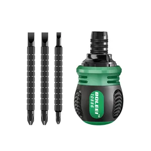 6 trong 1 Mini ratchete Screwdriver Set đa mục đích Kính thiên văn từ phẳng chéo Screwdriver 6mm Phillips rãnh đầu