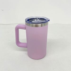 Custom Logo 20Oz <b>Insulated</b> Lid Thermal Travel Coffee <b>Mug</b> With Removable Handle - Product Image 4