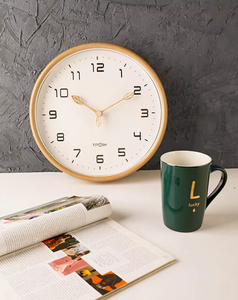 Moderne Luxus-Einzelwanduhr mit Quarzwerk, Traditionelles Design, Stillleben-Muster, Zeiger, Radio, Wohnzimmer-Dekoration - Product Image 3