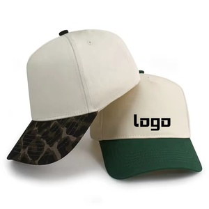 Women Men 5 Panel Wholesale <b>Plain</b> Blank Two Tone Black Beige in Stock <b>Baseball</b> <b>Cap</b> Golf Hat - Product Image 1