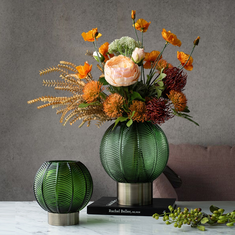 Factory Produced Wholesale Home Decor Glass Flower Vase