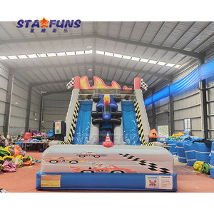 Tobogán Inflable Comercial con Temática <span class=keywords><strong>de</strong></span> Autos <span class=keywords><strong>de</strong></span> Carreras, Tobogán Acuático Inflable para Niños, Castillo Inflable <span class=keywords><strong>en</strong></span> <span class=keywords><strong>Venta</strong></span> - Product Image 3
