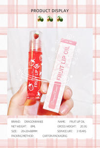 Maquillage des lèvres cosmétique perle huile pour les lèvres rouge à lèvres hydratant boule liquide huile pour les lèvres de fruits Transparent - Product Image 3