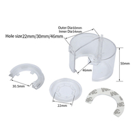 Cache-bouton de sécurité transparent à clé en PA de 22 mm à 30 mm pour boutons poussoirs d'urgence de verrouillage électrique M-Q07
